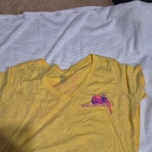 Margaritaville Yellow Short Sleeve Tee Classic Crew Neck~ Cayman Islands B.W.I.